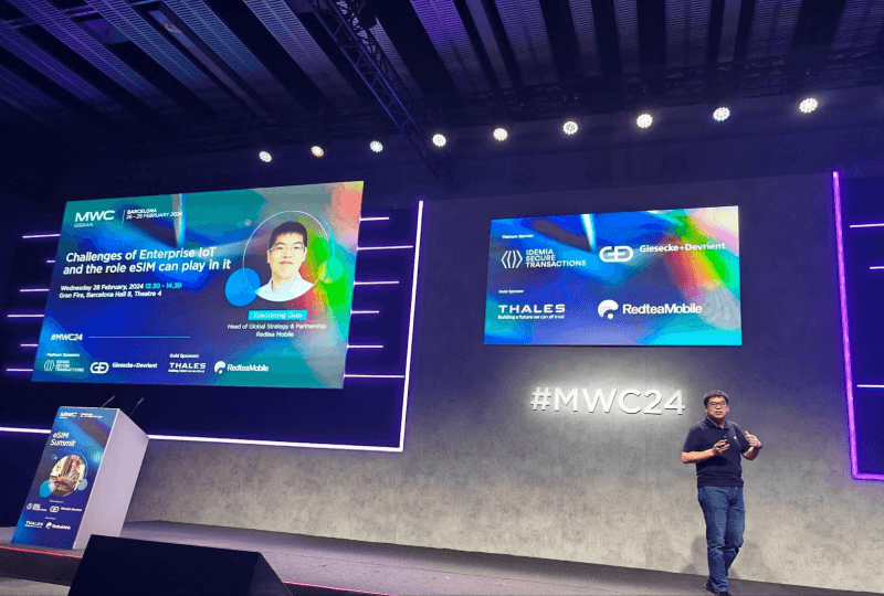 Redtea Mobile's Xiaodong Guo Challenges IoT Myths at MWC Barcelona 2024 eSIM Summit Redtea Mobile's Xiaodong Guo Challenges IoT Myths at MWC Barcelona 2024 eSIM Summit